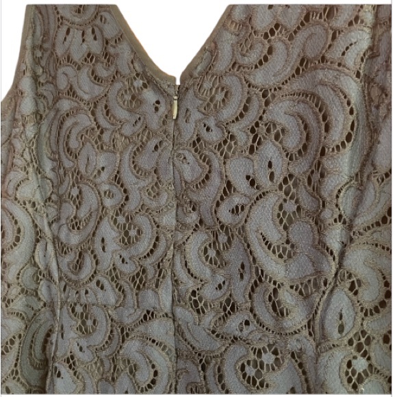 NWT Ann Taylor Loft Lace Fit & Flare Dress, Black, Fairy Grunge Whimsigoth Sz 10 - Picture 5 of 8